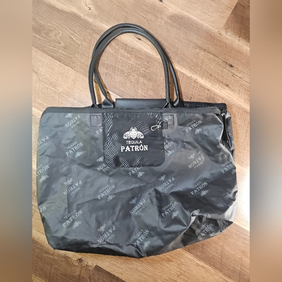Patron Tequila foldable Tote bag black large - Picture 5 of 8